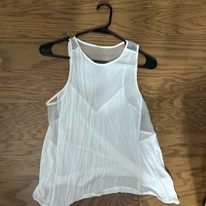 white tank top